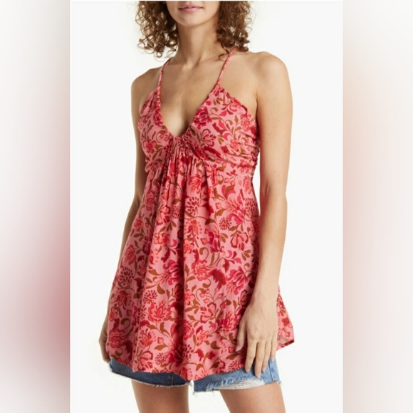 Free People Tops - Free People Pixie Cross Back Tunic Blouse Top